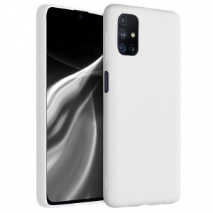 Husa pentru Samsung Galaxy M51, Silicon, Alb, 53347.48 - Img 1