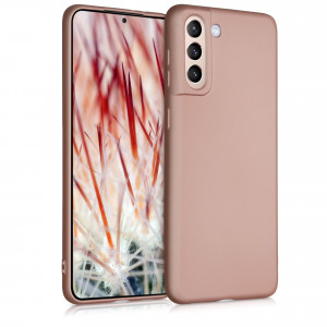 Husa pentru Samsung Galaxy S21 Plus, Silicon, Rose Gold, 54067.31 - Img 1
