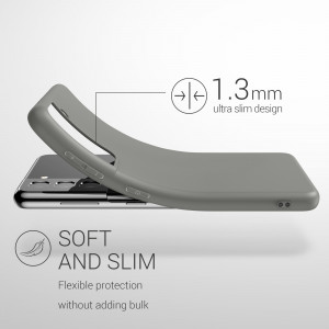 Husa pentru Samsung Galaxy S21, Silicon, Gri, 54055.155 - Img 3