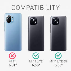 Husa pentru Xiaomi Mi 11 Lite 5G, Silicon, Albastru, 54727.64 - Img 6