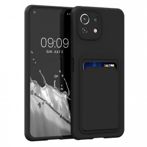Husa pentru Xiaomi Mi 11 Lite 5G, Silicon, Negru, 56951.47, kwmobile - Img 1
