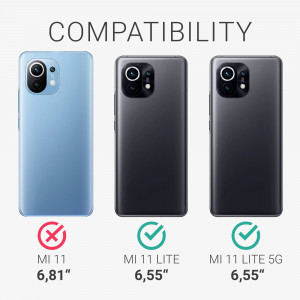 Husa pentru Xiaomi Mi 11 Lite 5G, Silicon, Transparent, 55095.03 - Img 6