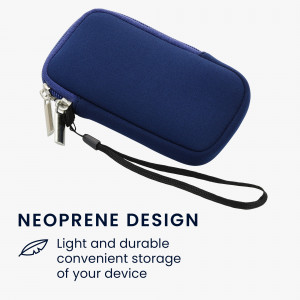 Husa Universala Kwmobile marime XS - 4 inch, Neopren, Albastru, 46188.32.17 - Img 4
