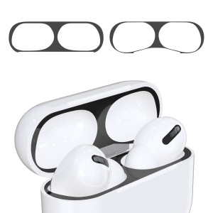 Set 2 Aparatori de praf pentru casti Apple AirPods Pro, Kwmobile, Negru, Plastic, 50975.01 - Img 2