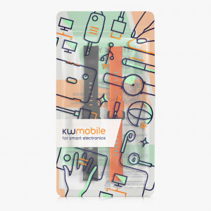 Set 2 curele kwmobile pentru Honor Band 5/Band 4, Silicon, Negru/Portocaliu, 59596.04 - Img 7