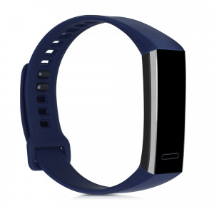 Set 2 Curele pentru Huawei Band 2 / Band 2 Pro, kwmobile, Silicon, Albastru / Negru, 43318.01 - Img 3
