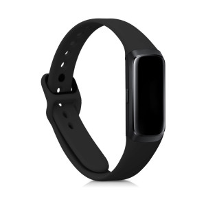 Set 2 Curele pentru Samsung Galaxy Fit (SM-R370), kwmobile, Silicon, Negru, 50233.47 - Img 4
