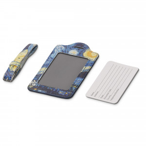 Set 2 Etichete pentru bagaje Kwmobile, Multicolor, Piele ecologica, 53127.12 - Img 4