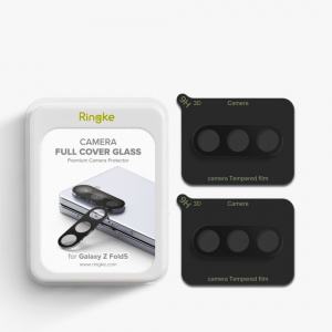 Set 2 Folii de protectie camera Ringke Camera pentru Samsung Galaxy Z Fold 5 Negru - Img 8