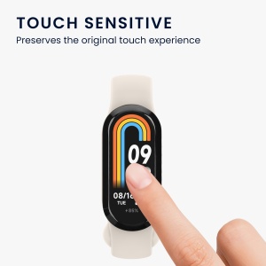 Set 2 Folii de protectie Kwmobile pentru Xiaomi Mi Band 8, Transparent/Negru, Polimer, KWM0000252H001C - Img 4
