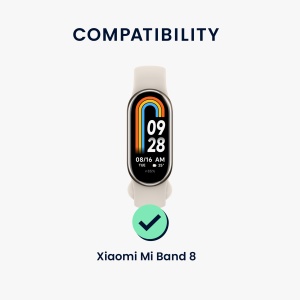Set 2 Folii de protectie Kwmobile pentru Xiaomi Mi Band 8, Transparent/Negru, Polimer, KWM0000252H001C - Img 6