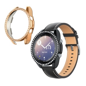 Set 2 Huse Kwmobile pentru Samsung Galaxy Watch 3, Negru/Auriu, Plastic, KWM000024ZP001C - Img 2