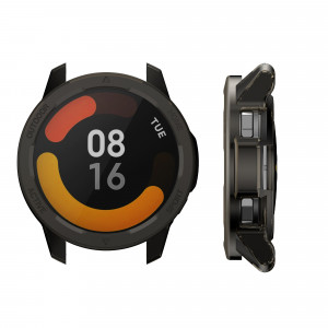 Set 2 huse pentru Xiaomi Watch S1 Active, Kwmobile, Negru/Transparent, Silicon, 58070.01 - Img 4