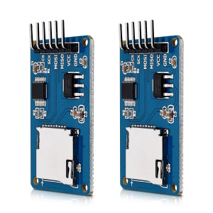 Set 2 Module de citire carduri Micro SD 5V, Kwmobile, Albastru, Componente electronice, 40811 - Img 2