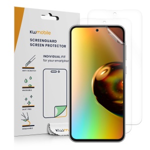 Set 3 Folii de protectie Kwmobile pentru Samsung Galaxy A35, Transparent, Plastic, KWM000021PF001C - Img 1