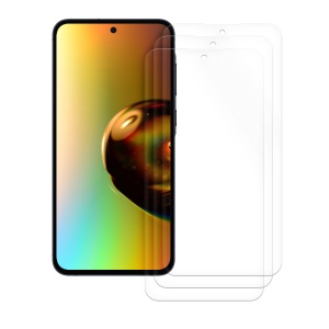 Set 3 Folii de protectie Kwmobile pentru Samsung Galaxy A55, Transparent, Plastic, KWM000021MK001C - Img 2