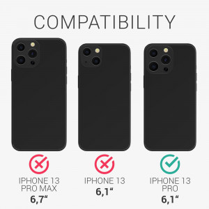 Set 3 Folii de protectie pentru Apple iPhone 13 Pro, kwmobile, Fata, Transparenta, 56421.1 - Img 5