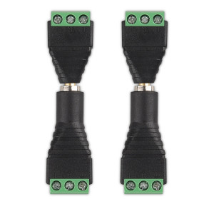 Set 4 Adaptoare audio/video cu 3 poli de 3,5 mm, Kwmobile, Negru/Verde, Metal, 45685.02 - Img 2