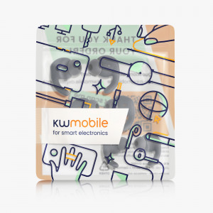 Set 6 Varfuri de schimb pentru casti Huawei AM61, Kwmobile, Gri, Silicon, 49426.22 - Img 6