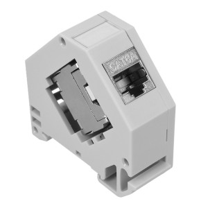 Set 8 Mufe CAT6A de 10 Gbit cu 8 carcase pentru cabluri Ethernet RJ45, Kwmobile, Gri, Metal, 47696.08 - Img 4