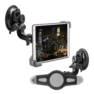 Suport auto universal pentru tableta 7-8", Kwmobile, Negru/Gri, Plastic, 23752.1 - Img 1