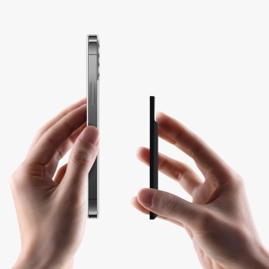 Suport magnetic pentru carduri compatibil cu Apple iPhone 14 Series/iPhone 13 Series/iPhone 12 Series, Kwmobile, Negru, Plastic, 58791.01 - Img 7