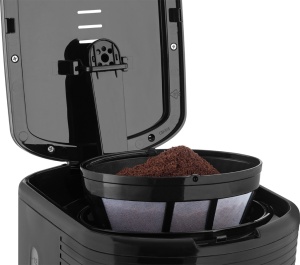 Cafetiera ECG KP 2150 Stripe, 980 W, 1.5 litri, preparare pana la 10 cesti de cafea odata, sistem drip-stop, negru - Img 9
