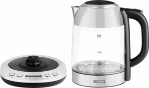 Cana electrica fierbator ECG RK 1781 glass, 1.7 L, 2200 W, 5 setari de temperatura - Img 2