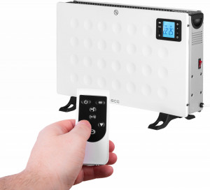 Convector electric de podea ECG TK 2080 DR alb, 2000 W, 3 trepte, termostat, LCD - Img 8