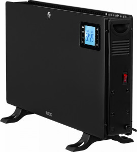 Convector electric de podea ECG TK 2080 DR negru, 2000 W, 3 trepte, termostat, LCD - Img 5