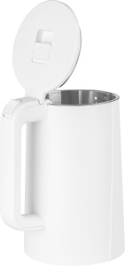 Fierbator electric ECG RK 1702 Safe to Touch White, 1.7 litri, 2200 W, interior din otel inoxidabil, pereti dubli, alb - Img 9