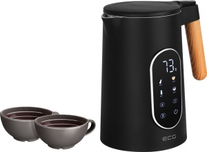Fierbator electric ECG RK 1799 Smart Black, 1.7 litri, 2200 W, pereti dubli, panou tactil, functii presetate, negru - Img 10