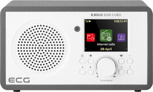 Internet radio ECG B.BOLD 3200 Cubo, FM, Bluetooth, Li-Ion 3,7V/2000 mAh, 3W RSM, telecomanda, carcasa din lemn - Img 5