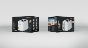 Prajitor de paine ECG ST 2768 Timber White, 925 W, 2 felii, 7 trepte, otel inoxidabil, elemente din lemn, alb - Img 10