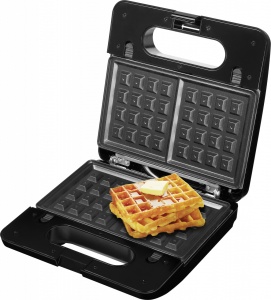 Sandwich-maker ECG S3173 3in1 Triangle, 750W, 3 tipuri de placi detasabile, negru-otel inoxidabil - Img 10