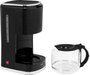 Cafetiera ECG KP 2150 Stripe, 980 W, 1.5 litri, preparare pana la 10 cesti de cafea odata, sistem drip-stop, negru - Img 4