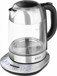 Cana electrica fierbator ECG RK 1781 glass, 1.7 L, 2200 W, 5 setari de temperatura - Img 3