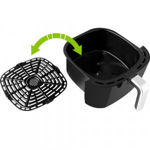 Friteuza cu aer fierbinte ECG AF 6000, 7 litri, 1800 W, 8 programe, control temperatura 30-200°C - Img 6