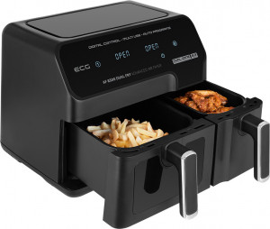 Friteuza dubla cu aer cald ECG AF 8300 Dual Fry, 5.2 + 3.1 litri, 2700 W, 8 programe, control temperatura 80-200°C - Img 7