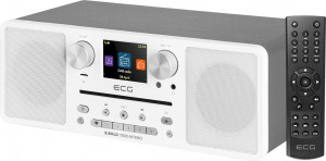 Internet radio ECG B.BOLD 7200 Intero White, FM + DAB, stereo 2 × 10 W, CD audio si MP3,Bluetooth, USB, carcasa lemn, alb - Img 3