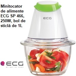 Minitocator de alimente ECG SP 466, 250W, bol de sticlă de 1L - Img 5