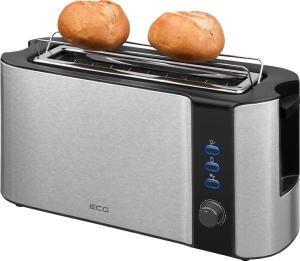Prajitor de paine ECG ST 10630 inox , 1000 W, 2 felii, 6 niveluri rumenire - Img 9