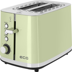 Prajitor de paine ECG ST 2766 Vintage Olive, 925 W, 2 felii, 7 niveluri de rumenire, verde olive - Img 1