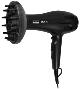 Uscator de par cu ionizare ECG Modifica Nera Grande+, 2200 W, 2 viteze, 3 niveluri de temperatura, difuzor, negru - Img 5