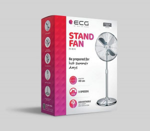 Ventilator cu picior ECG FS 40 N, 50W, 40 cm, 3 viteze, foarte silentios - Img 3