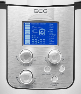 Aparat de gatit multifunctional sub presiune ECG MHT 1661 Pressione Nuovo, 1000W, 6 L, 12 programe - Img 8
