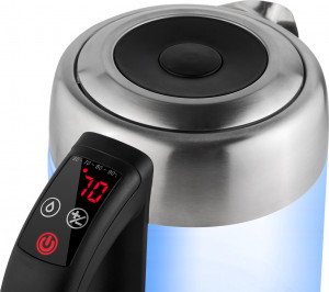 Cana fierbator din sticla ECG RK 1777 iluminare colora, 1,7 L, 2200 W, LED - Img 7