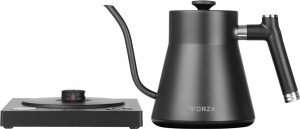 Fierbator electric ECG Forza 8000 Pour over Nero, 1200 W, 1 litru, otel inoxidabil, negru mat - Img 4