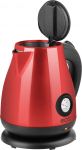 Fierbator electric ECG RK 1705 Metallico Rosso, 1.7 litri, 2200 W, otel inoxidabil, indicator temperatura - Img 2
