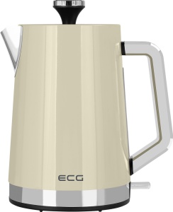 Fierbator electric ECG RK 1766 Vintage Vanilla, 2200 W, 1.7 litri, otel inoxidabil, crem - Img 3
